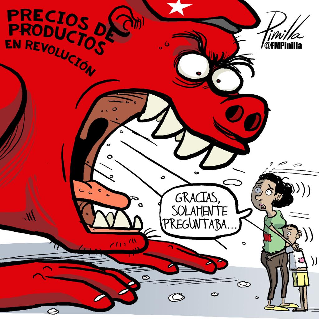 #CARICATURA para <a href="/CaraotaDigital/">Caraota Digital</a>  Los #venezolanos y los precios en revolución!!