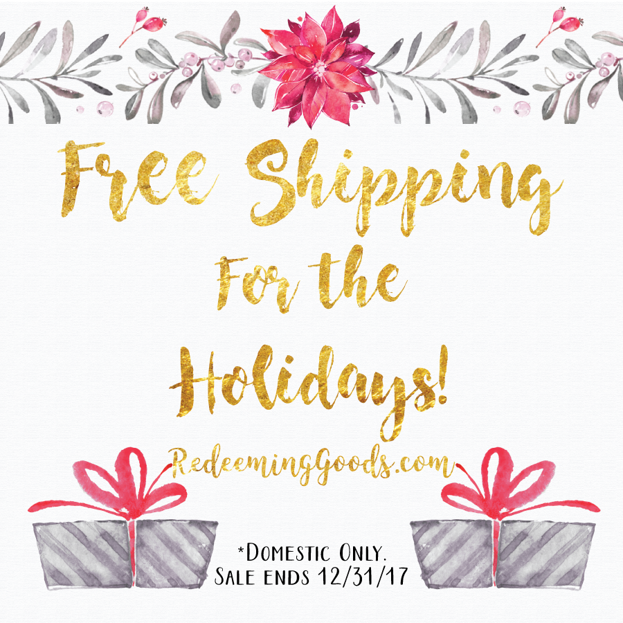 RedeemingGoods's tweet photo. Take advantage of free shipping for the holidays!
#givingtuesday #scriptureartforhomeandheart #shopandshare
#foreveryprintabibleissent https://t.co/mge1Sm5uTQ
