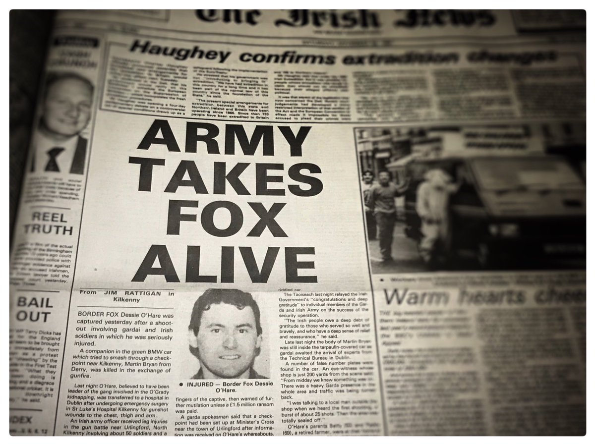 ConnlaYoung's tweet photo. Front page of the @irish_news this day 30 years ago https://t.co/UEXorDsjCg