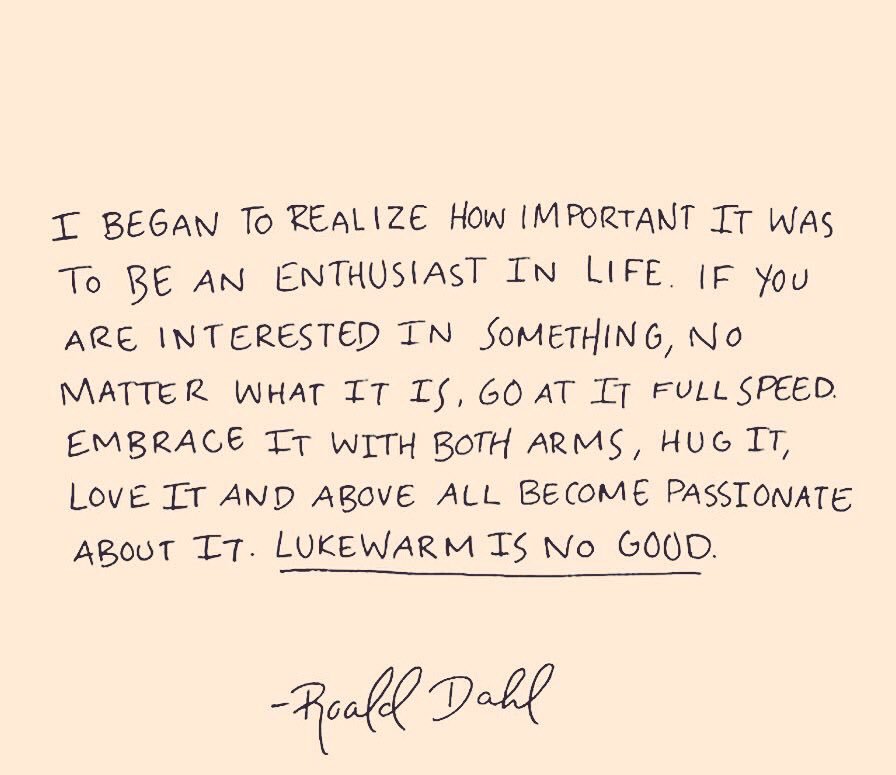 docandrewmurray's tweet photo. Be an enthusiast !!! https://t.co/R94FsPsLFC