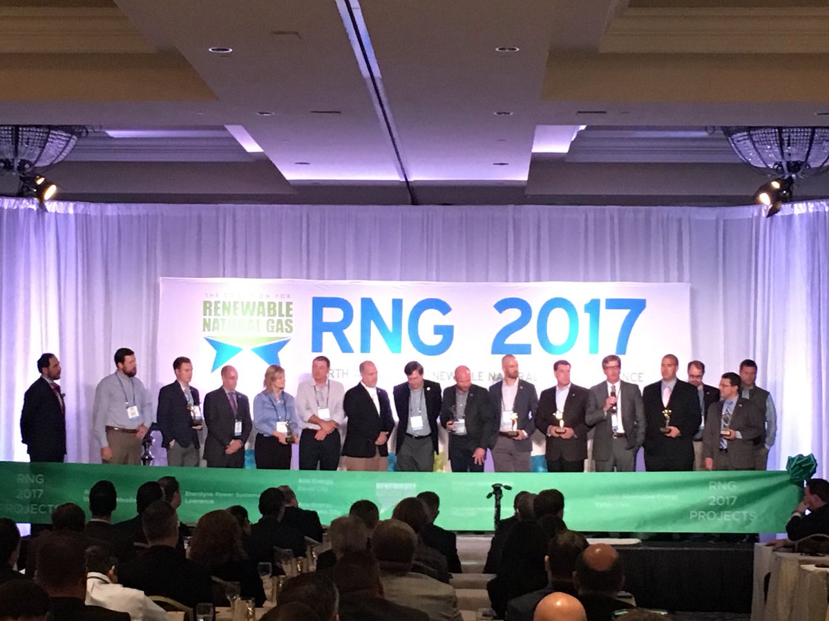 CoalitionForRNG's tweet photo. Recognizing @Ameresco @RepublicService @RoesleinAE, Aria Energy, Morrow Renewables, &amp; Enerdyne for developing 7 #RNG projects opened in ‘17! https://t.co/wx4Gj3M8pi