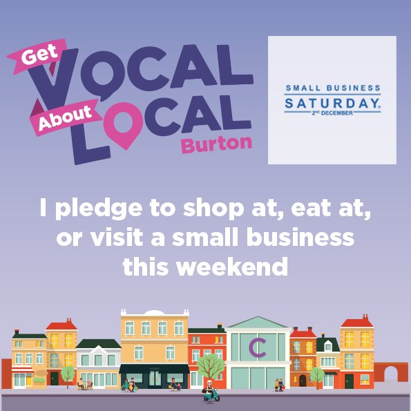 Fantastic prices, range &amp; customer service are all reasons to shop at small businesses in #Burton. Pledge to support local businesses this Saturday by Retweeting and you could win a champagne breakfast for 2!
#GetvocalaboutlocalBurton 
#BuckieLovesSmallBiz
#christmasinburton