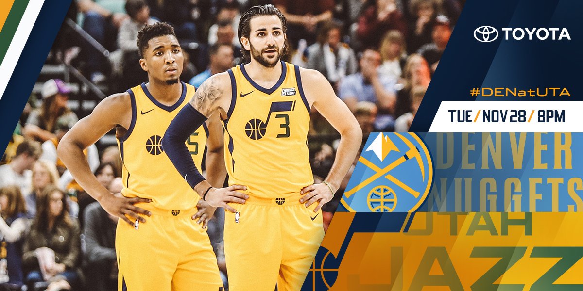 Going Gold again tonight 🎷  Tipoff: 8 PM MT  #DENatUTA https://t.co/ilxgjjLBnZ