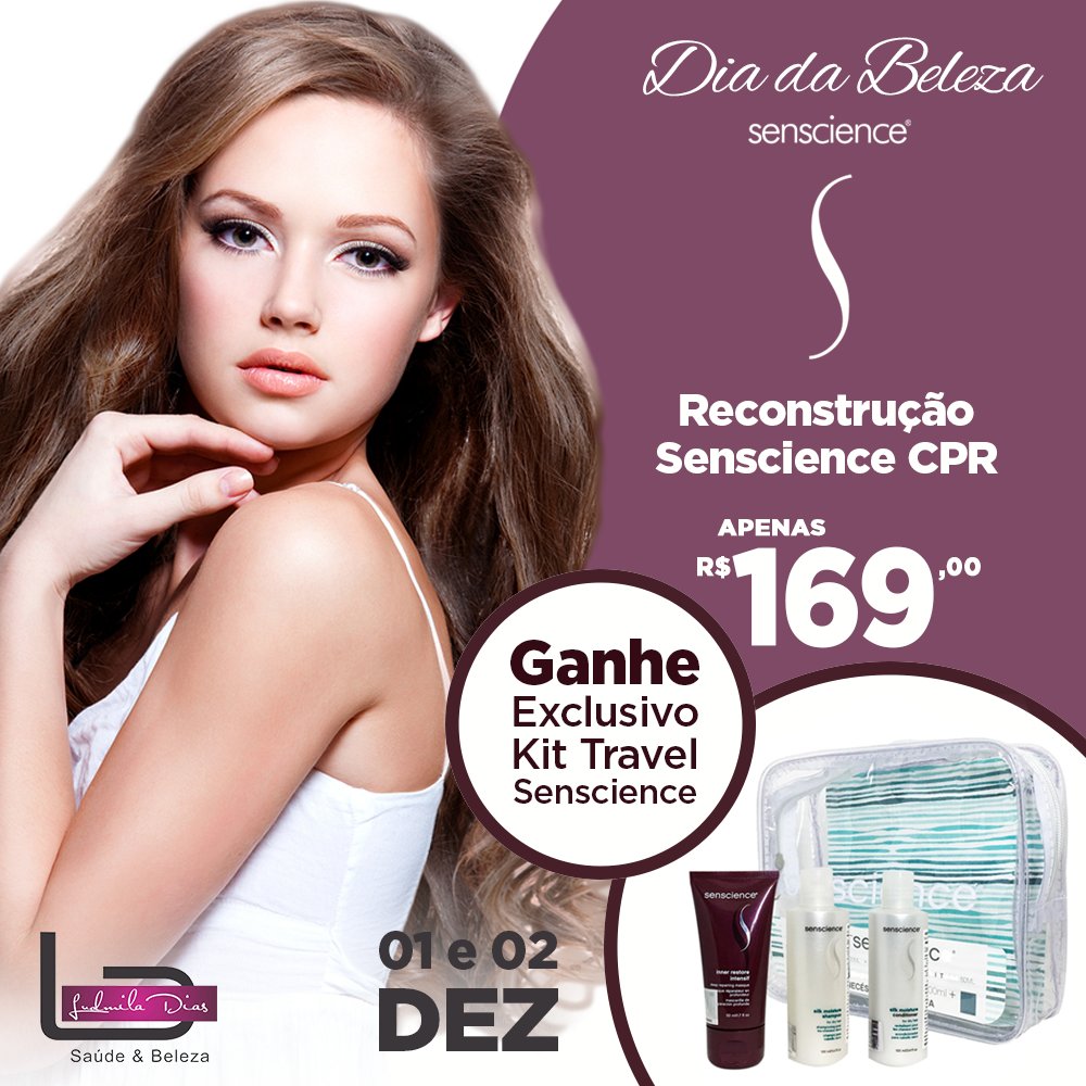 spaludmiladias's tweet photo. Dezembro tá chegando com muita novidade e beleza! Que tal aproveitar nosso #DiadaBeleza #Senscience com uma Reconstrução CPR e ainda ganhar um Exclusivo Kit Travel?Tudo isso por apenas R$ 169,00. Corre que será apenas dia 1 e 2 de dezembro.
#VemProLudmilaDias
📍 Rua Azevedo Bolão https://t.co/CGPf7cebit