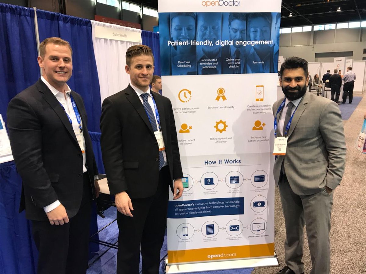 open_doctor's tweet photo. Day one of #RSNA17 was a success and day two is off to a great start! Stop by our booth #6451 North Hall - B to talk to one of our experts about our innovative patient engagement solutions! #RSNA2017 https://t.co/woWTfFPdZC