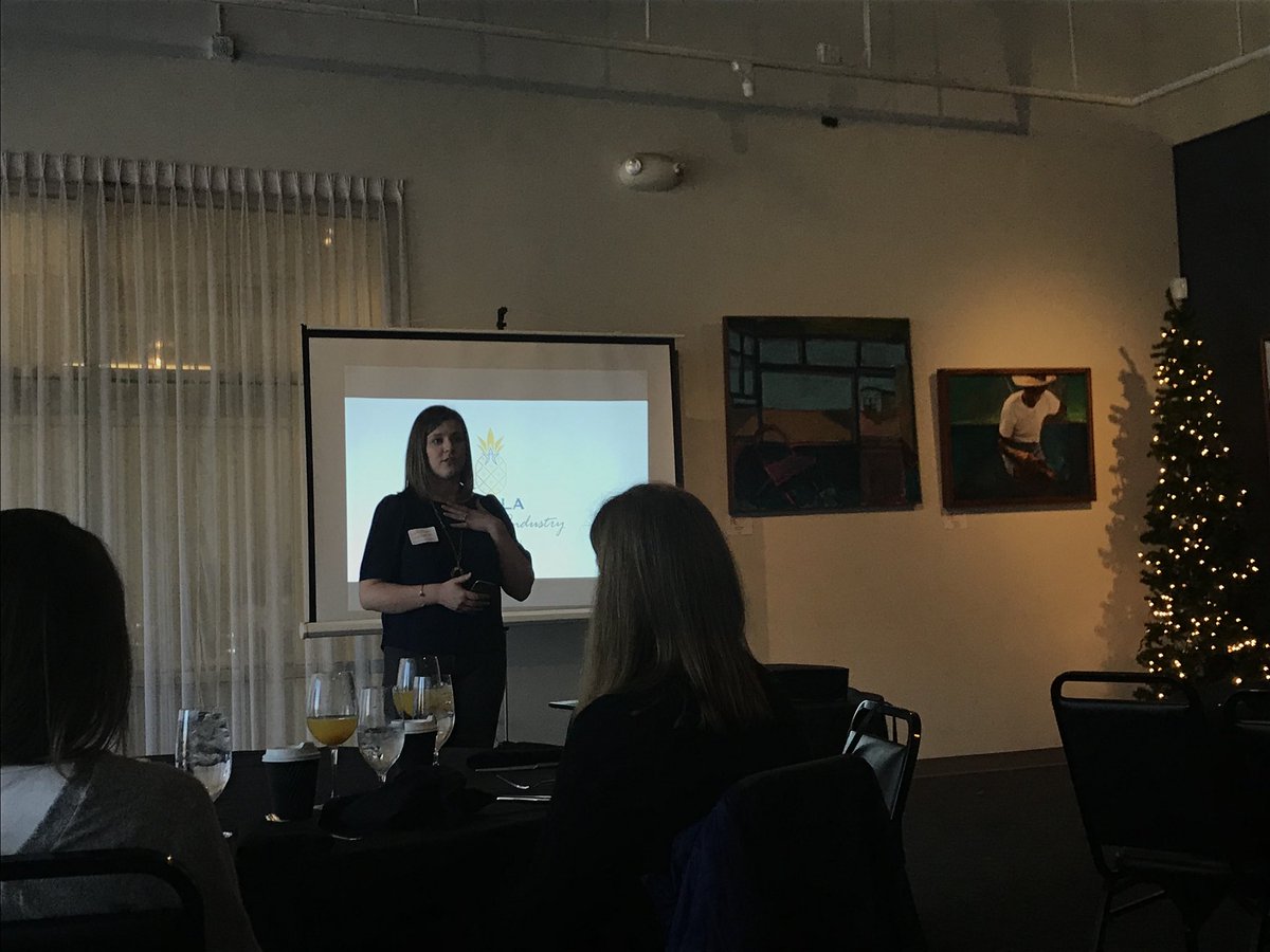 RPRS's tweet photo. After serving on the board, in various roles, for over 10 years, what better way to celebrate our RPRS President @khubbard’s last #RPRSluncheon meeting (as president) than with @NCRLA - talking all things #brunchbill & #freethemimosa 👍🏼💜 https://t.co/kAXPpVHRF4