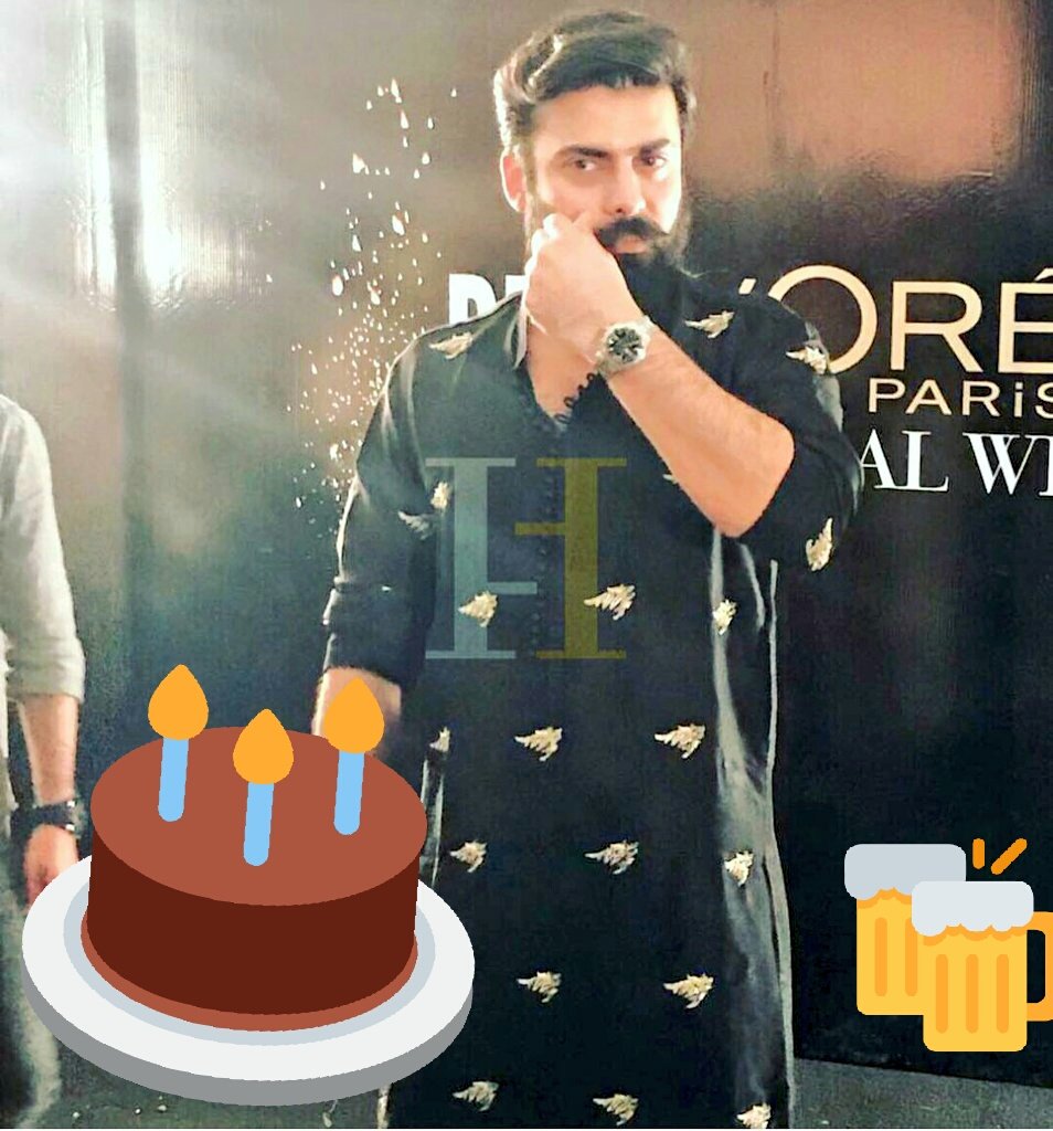 Want to see our nday pics soon...my love HAPPY BIRTHDAY FAWAD KHAN 