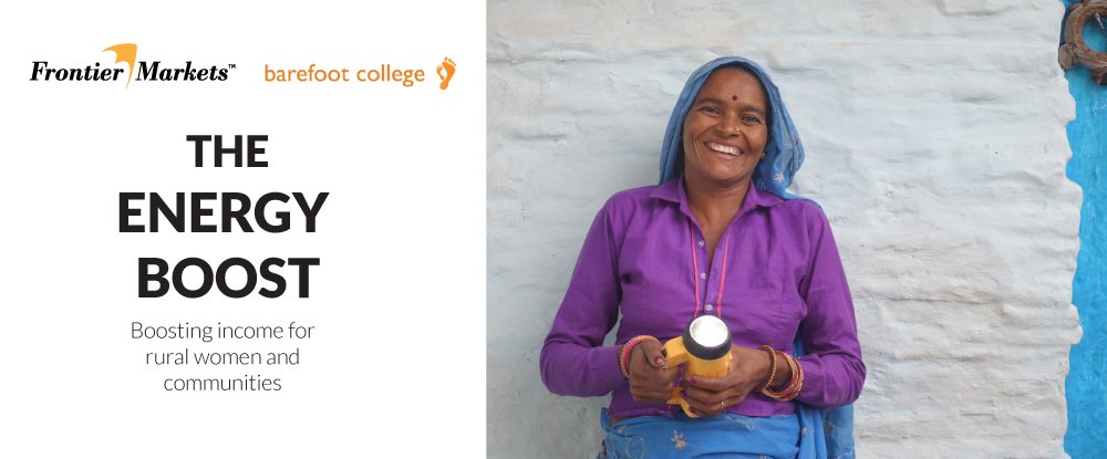 FrontierMkts's tweet photo. Giving Tuesday is here!Provide a #SolarMama the opportunity to boost their income and benefit their villages through sponsoring one #SolarSaheli designed Rakshak Torch. Contribute #lightourworld: https://t.co/m6zyXHd2dN
#GivingTuesday #ForWomenByWomen #energyaccess #equality https://t.co/XMQAKu8ruj