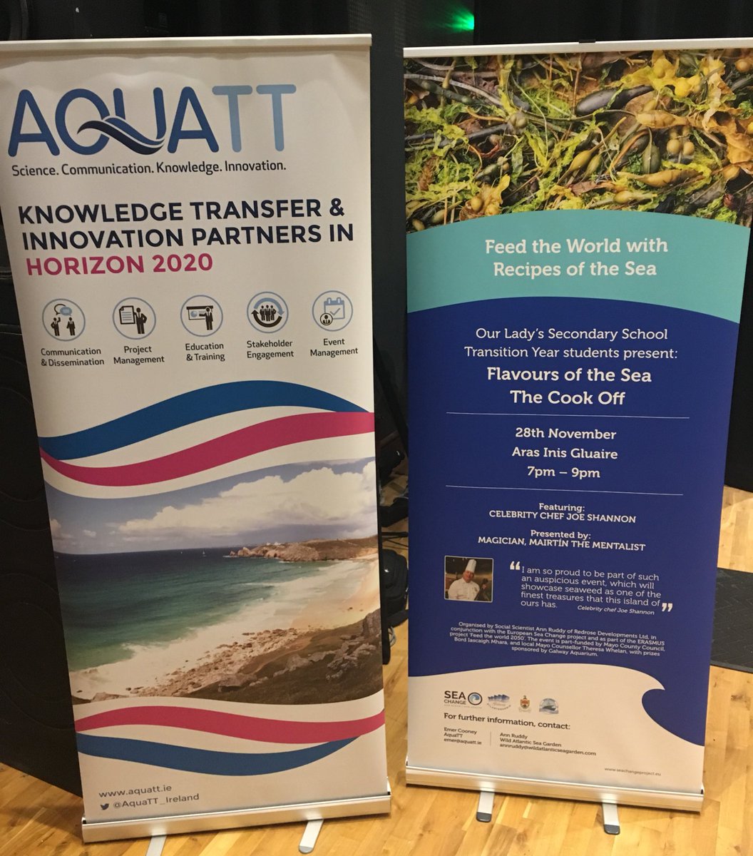 Not long left until the main event😀 #seaweed sustainable food source! <a href="/OurLadys/">OLSS</a> school leading the way in #FeedtheWorld flavours of the sea #ERASMUS #FeedtheWorld2050 <a href="/AquaTT_Ireland/">AquaTT Ireland</a> <a href="/SeaChange_EU/">Sea Change Project</a> #wildatlanticseagarden