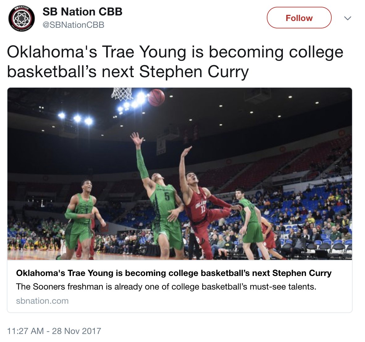 soonergridiron's tweet photo. It's not even noon yet and here are today's national stories on @OU_Athletics | @oufootball | @OU_MBBall. #Sooners https://t.co/bG0I5C6liD