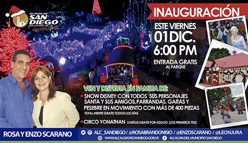 Alc_SanDiego's tweet photo. Acompañanos este viernes #1Dic en el encendido de 30 millones de luces, ven y disfruta de grandes sorpresas ¡Te esperamos a las 6:00pm! #SanDiegoEsNavidad https://t.co/fPAz0vKNVM