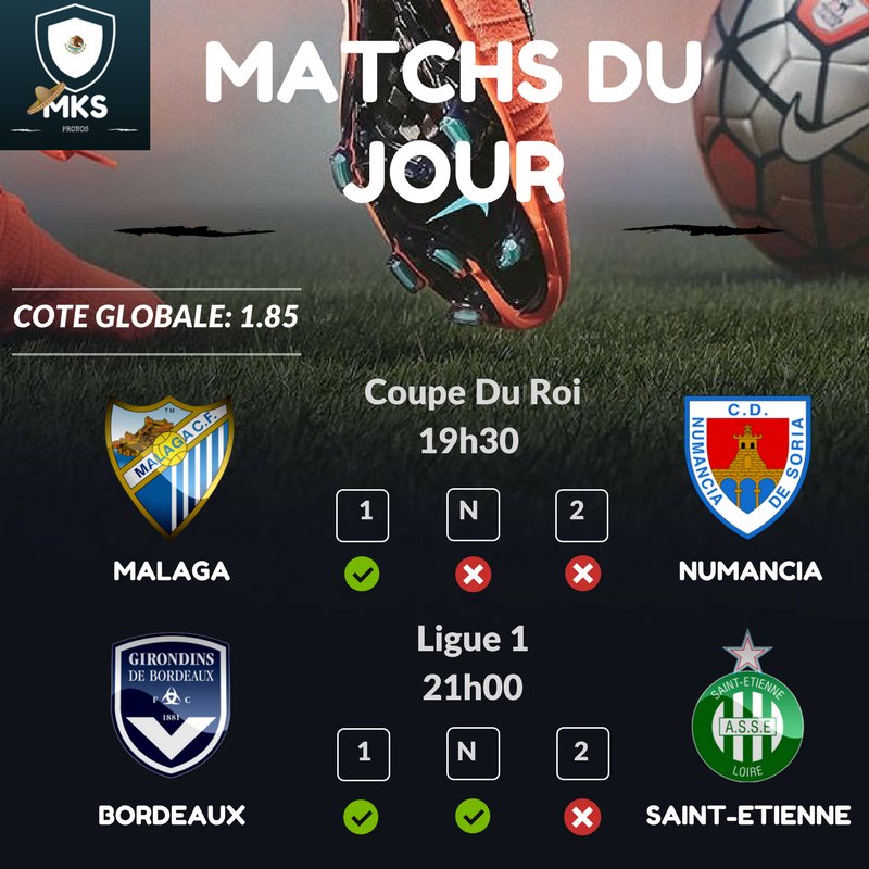 MKS_Pronos's tweet photo. ➡️ Combiné Du Jour MKS ⬅️

➡️ On Valide le Combi de Dimanche Côté 2.20 🔥🔥🔥

➡️ Série en Cours 6 sur 7 👍🔥

➡️ SNAP = mksofficiel
➡️FB = MKS Pronos https://t.co/dvUI5rUVYb