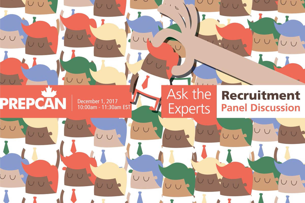 NIC_onlin's tweet photo. Don't miss out on our #prepcan Ask the Experts- #Recruitment Panel Discussion on Dec 1, 2017, from 10:00-11:30 AM EST. Register today at https://t.co/lksEqsSRt6 https://t.co/cbLQaFfAO7