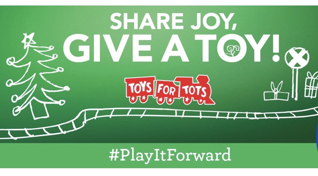 come drop off your toys at TITLEBUCKS JASPER #tmxcares #playit forward @Colinkarich @AngiDukeR11