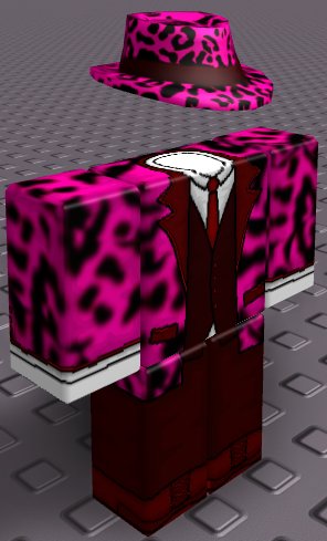 Teh Nik Clothing Designs On Twitter A Brand New Suit For The Hot Pink Snow Leopard Fedora Has Just Arrived To The T N Group Store Get Yours For An Extremely Low - pink suit roblox