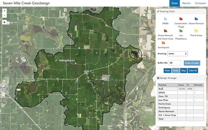 ASLAMN's tweet photo. A team of University of Minnesota researchers from the fields of  landscape architecture, urban planning, economics, and soil and water  science have developed a custom geodesign process. Read about how this  tool has helped a rural watershed. 

https://t.co/cIm96p25zS https://t.co/GGa7CMOFHT
