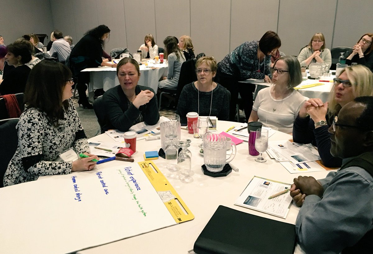 PatientVoicesBC's tweet photo. Some of our pt partners discussing the meaning of #ptexp, #pfcc and other popular health care terms at the #codesign17 workshop! https://t.co/f4fQazMRe8