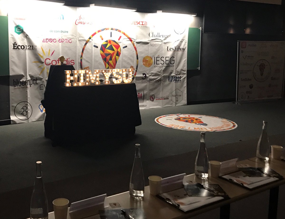 IESEG's tweet photo. #HIMYSU : La troisième édition de « How I met Your #StartUp » commence dans quelques minutes ! @HIMYSU_IESEG https://t.co/l2StXVXJqG