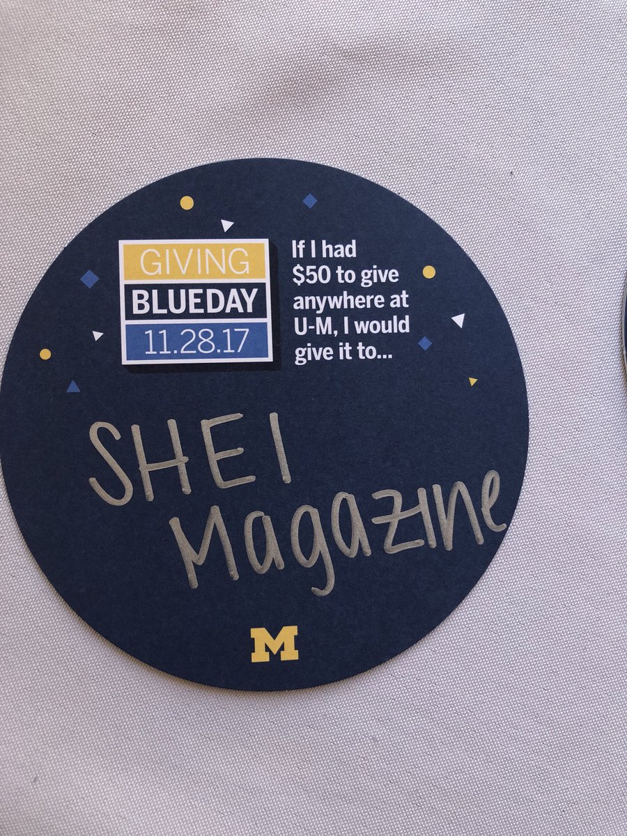 Check out our fellow SHEI member at the #GivingBlueday booth!!