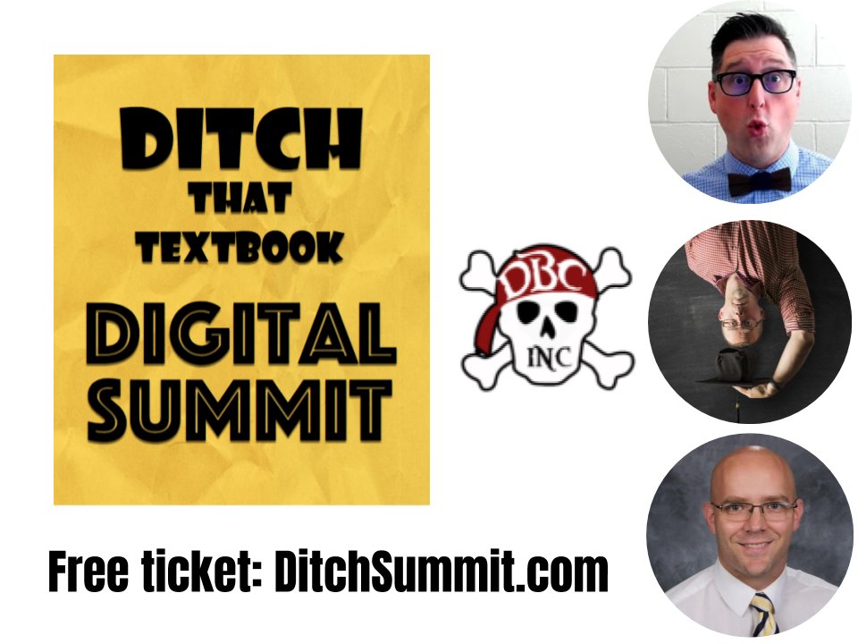 burgessdave's tweet photo. Have you signed up for #DitchSummit? It is virtual (Pajama PD!), completely free, &amp; speakers include 3 DBC Inc. authors, a soon to be 4th ( @jcorippo ), &amp; many more edu-rockstars! https://t.co/RexzDwqOlP #tlap #DitchBook #XPLAP #LeadLAP https://t.co/QDJZimzEYu