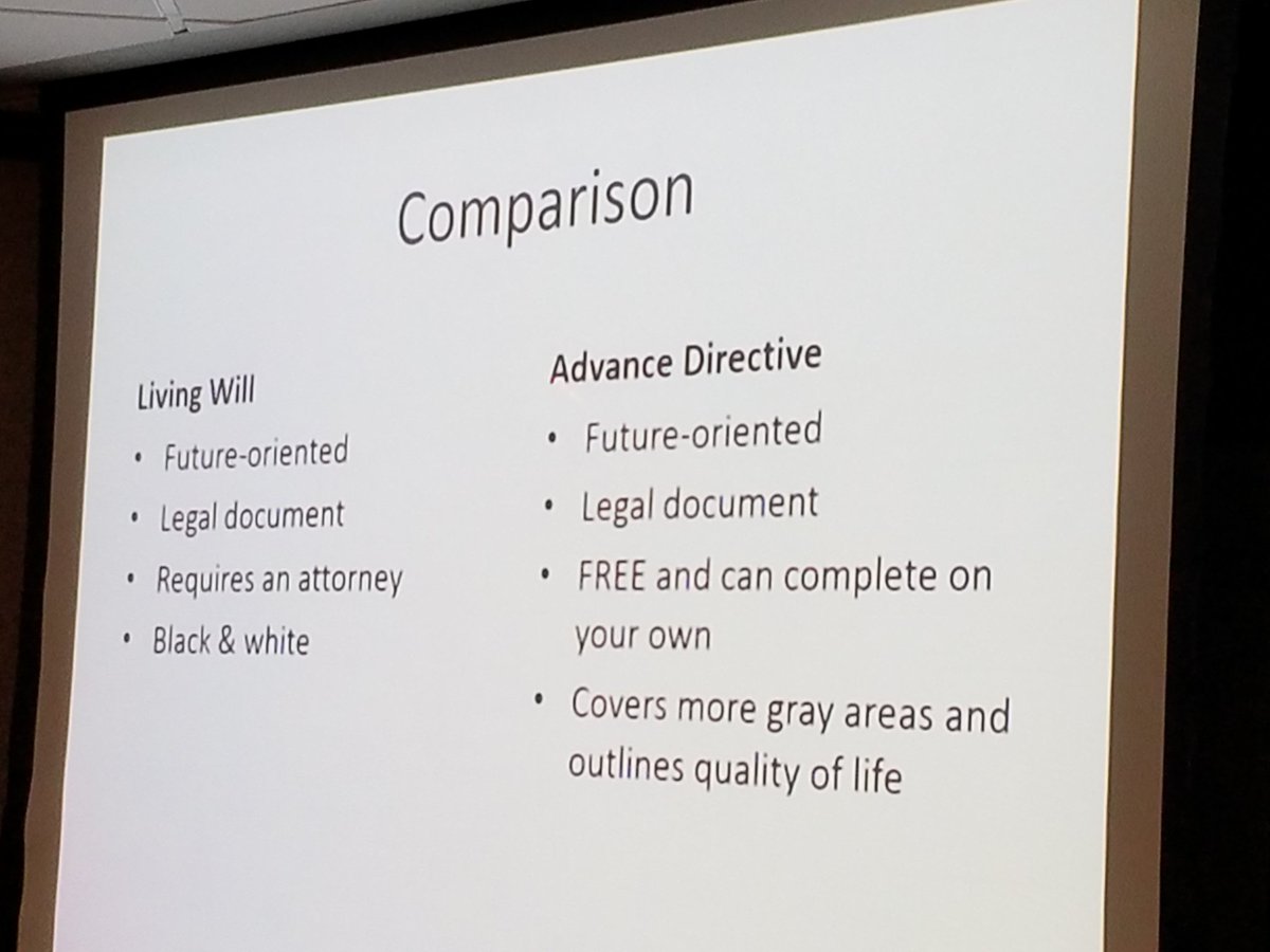Williamson_Hlth's tweet photo. Main differences between living wills and advanced directives. #AdvDir https://t.co/8dXpfi96EP