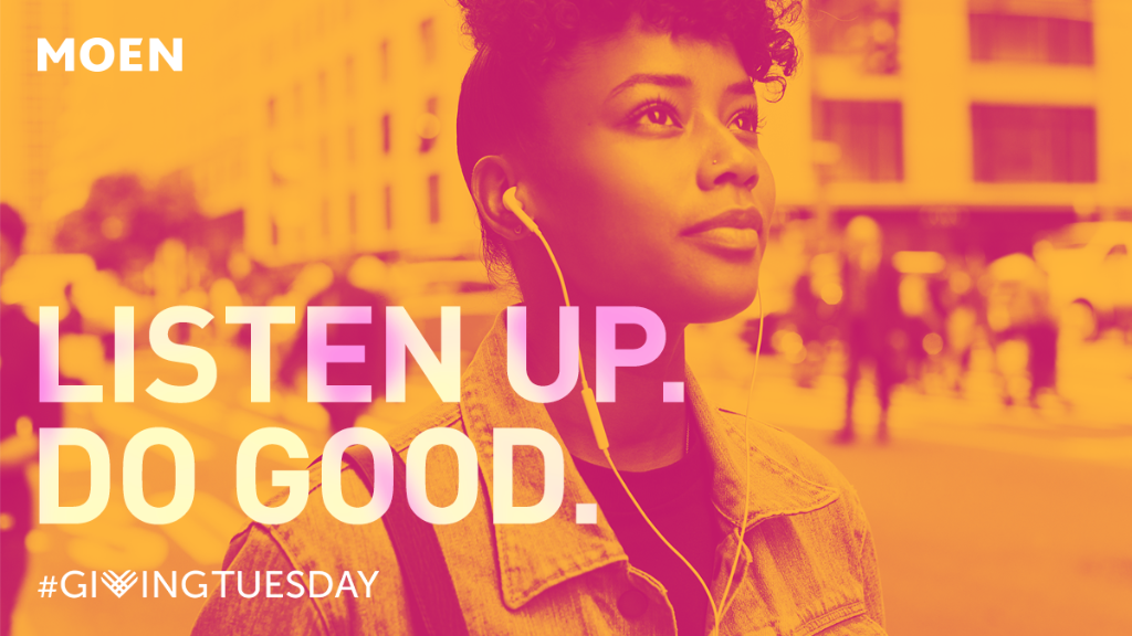 moen's tweet photo. The gift of giving never sounded so good. We'll donate $1 for every Moen Spotify charity playlist follower. #GivingTuesday https://t.co/gxJNTT2gAB https://t.co/ifFr0ATBr3