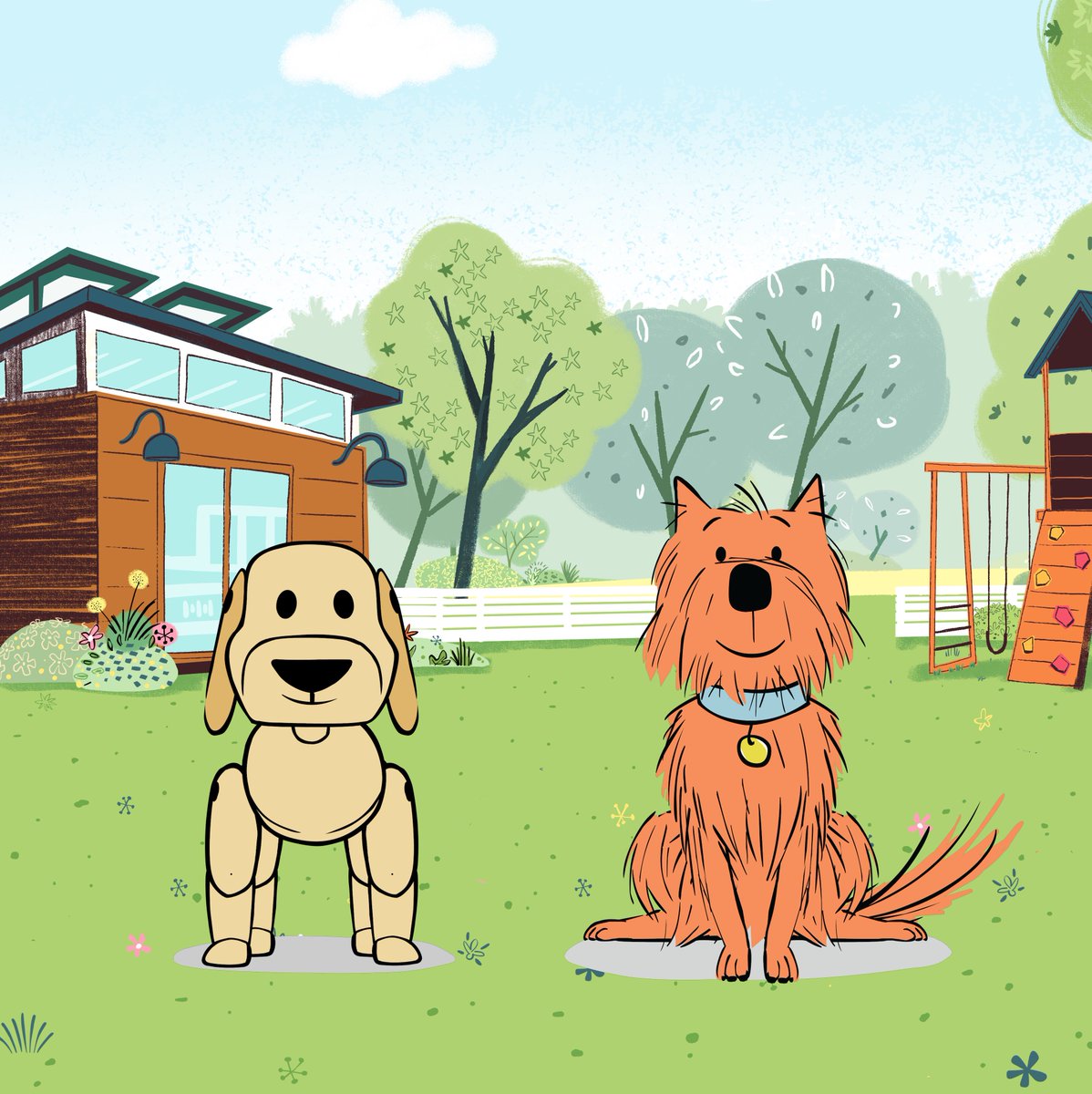 We love our furry friends. Can you tell the difference between Scratch and Daisy Dot?