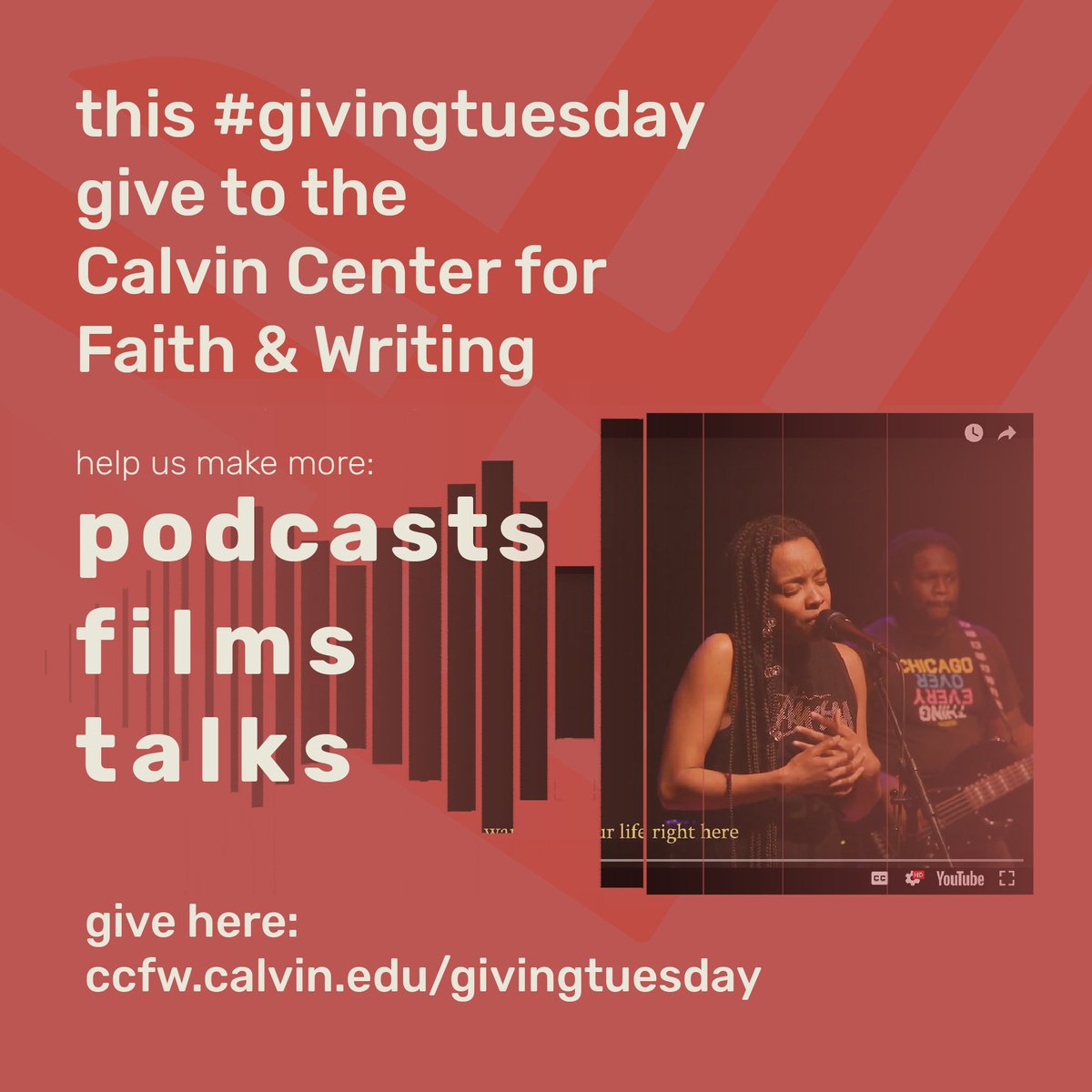 Tweet @CCFWgr for the Festival of Faith & Writing tweet media