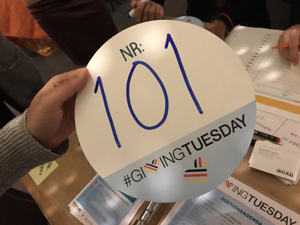 Die ersten beide Registrierungen für die #Spendenauktion. Kommt in der <a href="/Glockekultur/">GLOCKENBACHWERKSTATT</a> (Blumenstraße 7) vorbei und macht auch mit!
#GivingTuesday2017 #GivingTuesday #GivingTuesdayDE