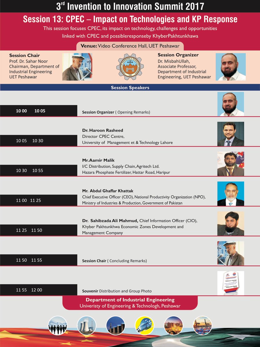 CpecCenter's tweet photo. @HaroonkRasheed will b talking at UET #Peshawar during a #Conference on Innovation, #CPEC, #Tech. &amp; #Response frm KP.
@zlj517 @Uroojsayyami https://t.co/txXBCdpufQ