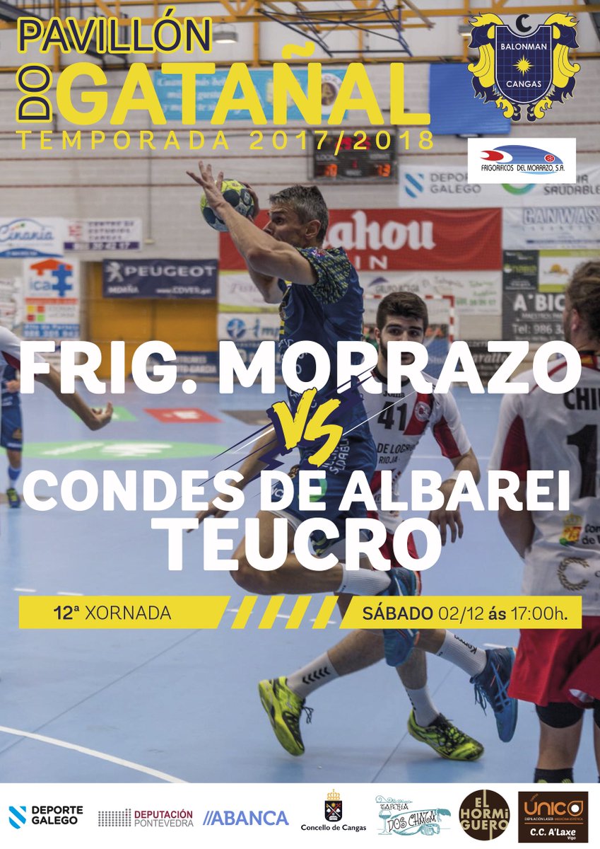 Este sábado temos en #OFervedoiro un deses partidos aos que hai que ir, sí ou sí. Visítanos a <a href="/sdteucro/">SD Teucro</a> para o primeiro derbi da tempada, alí vos esperamos! Non vos olvidedes de pasarvos un ratiño antes polo posto de <a href="/mahou_es/">Mahou</a> para tomar algo na previa!
#ImosCangas #GanasDeDerbi