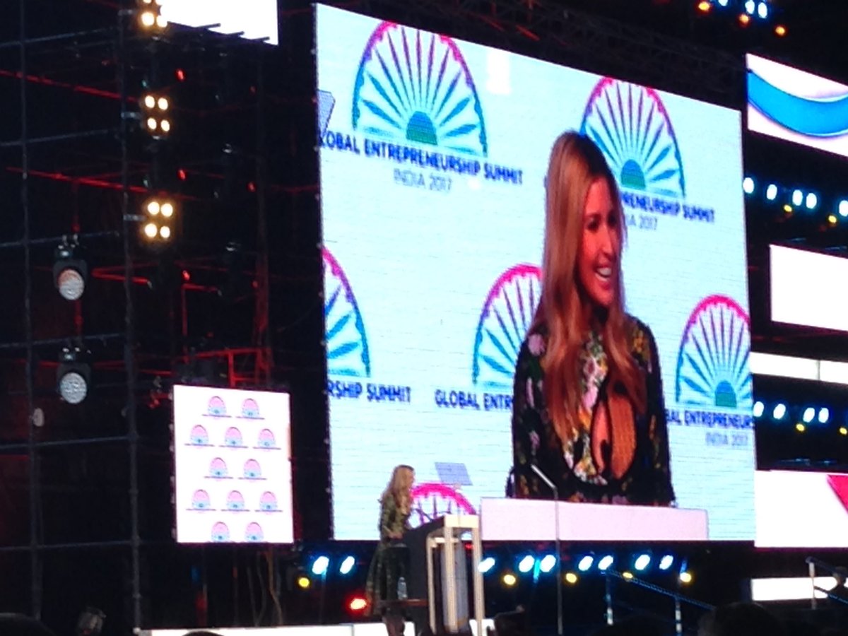Addressing #GES2017, Ivanka Trump <a href="/IvankaTrump/">Ivanka Trump</a> noted that America is working to lift barriers to entrepreneurship and empower creators.  Entrepreneurial success is rooted in spirit and drive.