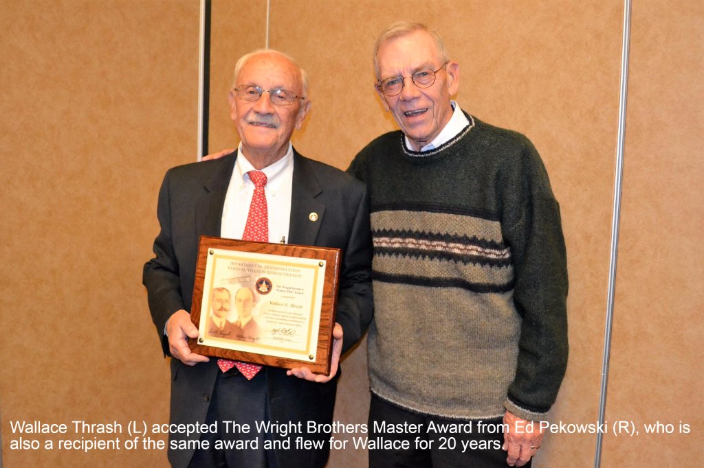 P66Aviation's tweet photo. Congrats to @ChaparralJet owner Wallace Thrash, winner of The Wright Brothers Master Pilot Award. This is the most prestigious award issued by the @FAANews https://t.co/u0fTgesDpC