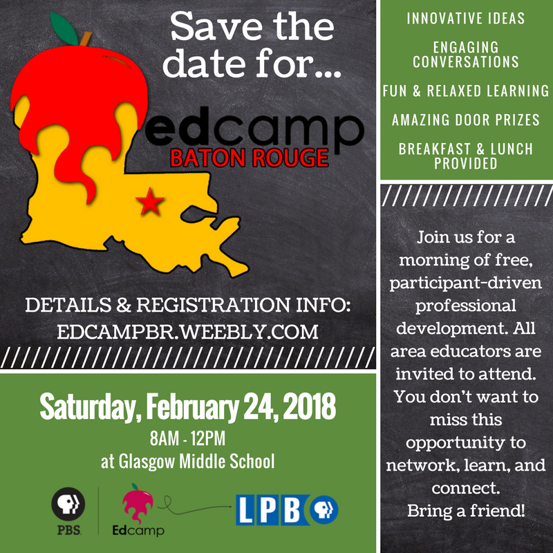 EdCampBR's tweet photo. Mark your calendars for #EdCampBR on February 24th! You don’t want to miss this great morning of FREE professional development! Visit https://t.co/XezteHWzQu for details and registration. @lpborg https://t.co/mH9GrsHmop