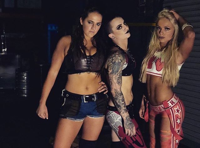 JerseyGirlLivy's tweet photo. Tonight, it's #SmackDownLIV! 

Staring yours truly, @fabchicky @SarahLoganRP and @RubyFreakinRiot https://t.co/8MI7pLdAiw