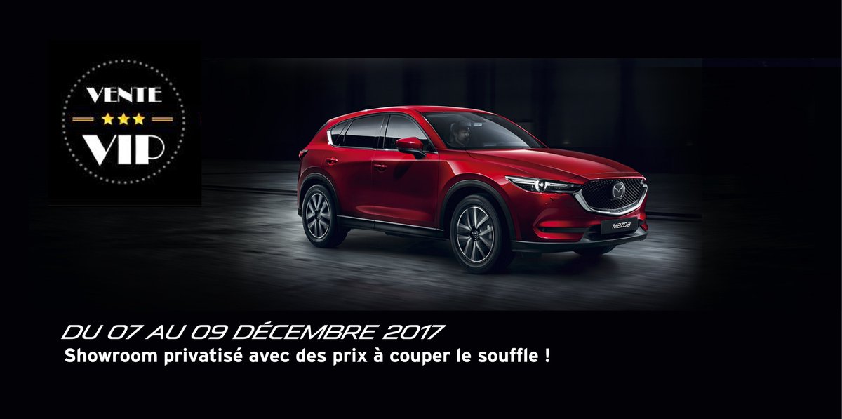 Mazda_Rennes's tweet photo. Privatisation du showroom durant 3 jours seulement. Bénéficiez de prix à couper le souffle, les plus bas de l'année ! Inscription sur https://t.co/s5IVF0Q2D3 avec le code 1192CL. #VenteVIP https://t.co/gs5BFFeSSn