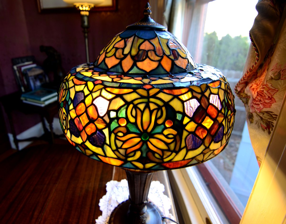 One of the Tiffany lamps at Union Gables dining area. Experience a Hotel Alternative. uniongables.com 
#SaratogaHotel
#HistoricSaratogaSprings
