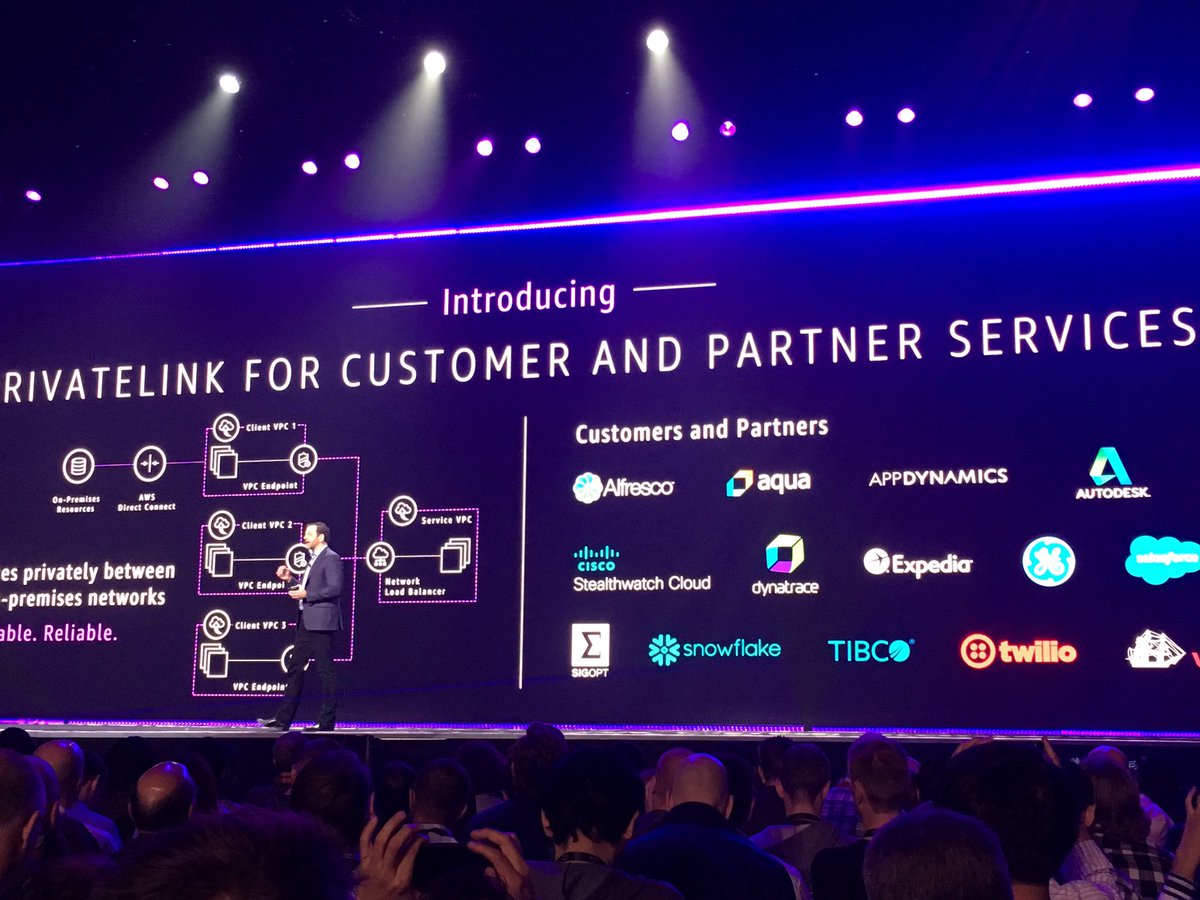 NutanixBeam's tweet photo. #reInvent Update:
New AWS 'Privatelink' for customer & partner service is now available- a game changer for #AWS customers running SaaS products in the #Cloud! https://t.co/O5Tcto4MNA
#Botmetric #Booth329 https://t.co/nUv4N67kti