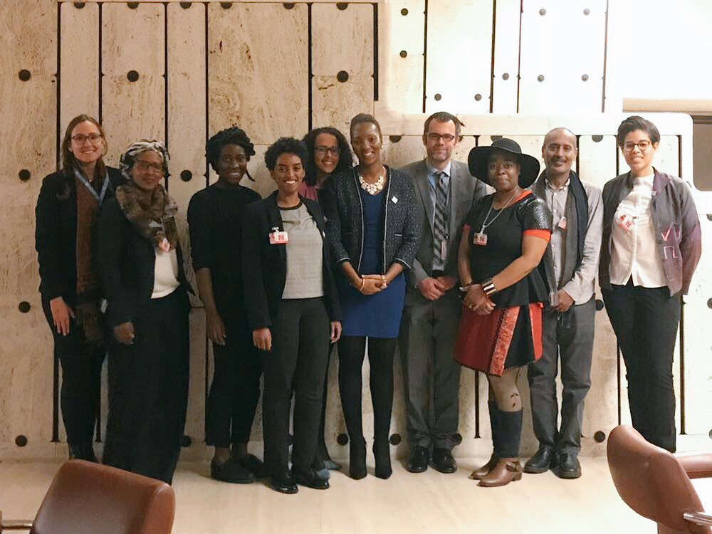 At the sidelines of the #africandescent Regional Meeting for Europe, Northern America &amp; Central Asia, the German CSO delegation held talks with <a href="/GermanyUNGeneva/">Germany UN Geneva 🇩🇪🇪🇺</a>. Points of discussion incl. the implementation of the #africandescent Decade as well as cooperation with civil society.