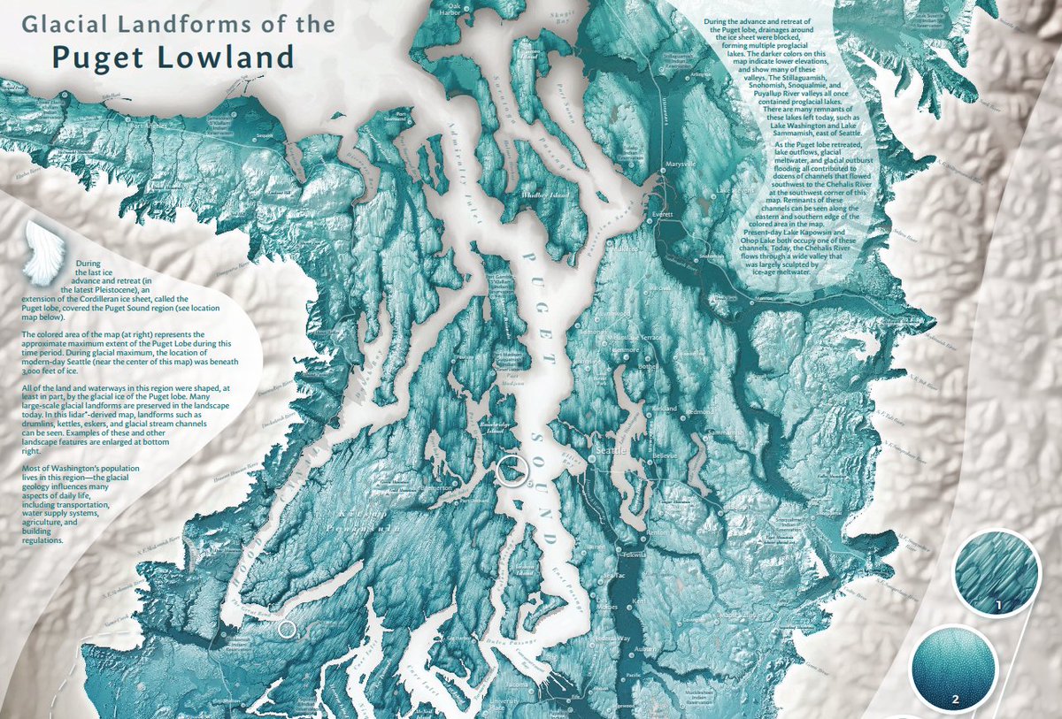 Twitter पर Arcgis Pro Glacial Landforms Of The Puget Lowland An Esri Maps We Love Map Built Using Arcgis Pro T Co 4ynzglkayg