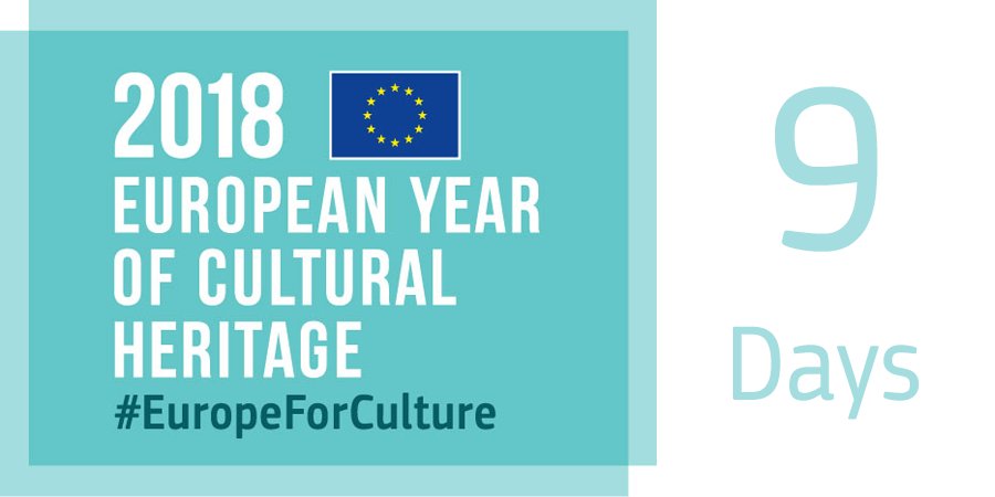 europe_creative's tweet photo. The European Year of #CulturalHeritage will start on 7 Dec - only 9 DAYS TO GO! 
Join our FB event to follow the launch ceremony LIVE 🔴 ➡️ https://t.co/l7lkOLC0AX #EYCH2018 #EuropeForCulture #CultureForumEU https://t.co/jpmkR6ovDQ
