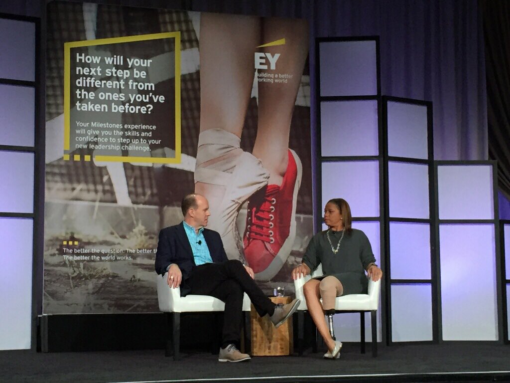 FredScott3's tweet photo. @SteveHoweEY and @aprilholmes sharing inspiring words at #neddp. How will your next step be different? #EYMilestones2017 https://t.co/TTAX85Dao8