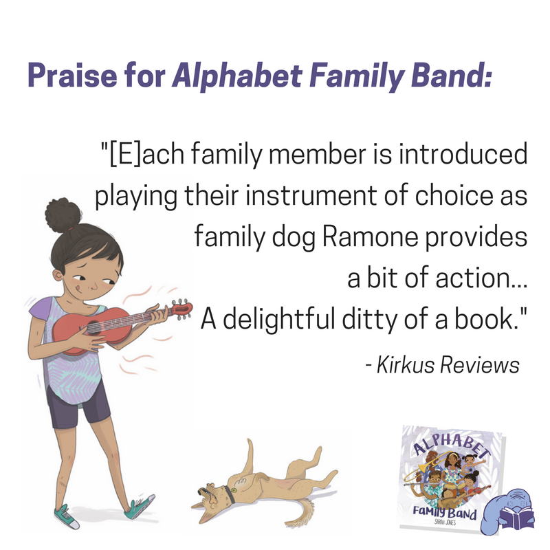 bmanateepress's tweet photo. .@KirkusReviews calls ALPHABET FAMILY BAND by @SarahLuciaJones "a delightful ditty of a book." Grab your copy today: https://t.co/OwD8cAEVgv #kidlit #boardbooks https://t.co/J5kvqvfe0j