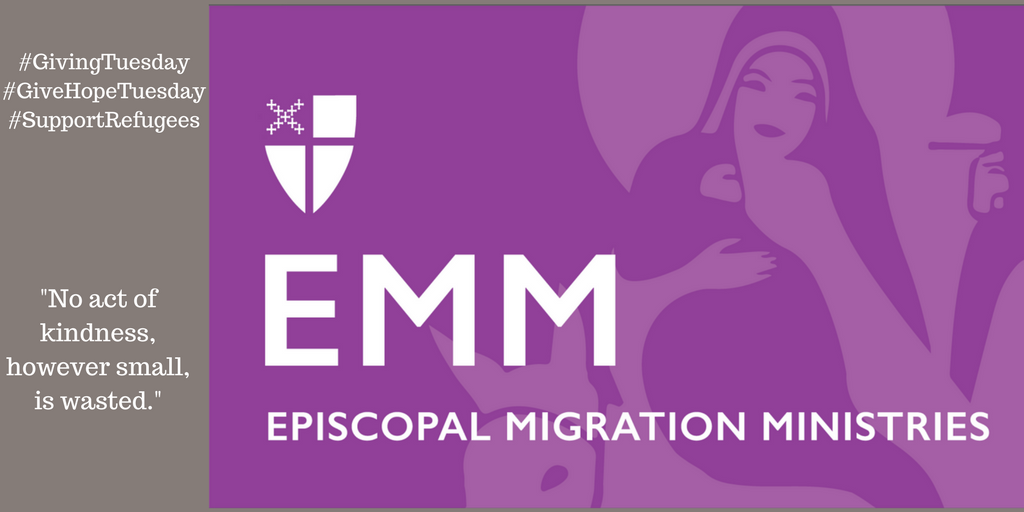EMMRefugees's tweet photo. #GivingTuesday is a day to make a gift of money or time in support of a cause that matters to you. Won't you join us in support of our refugee brothers and sisters? https://t.co/SsppAibOyx #SupportRefugees #GivingHopeTuesday #TheEpiscopalChurch https://t.co/kPM2gK0Jt3