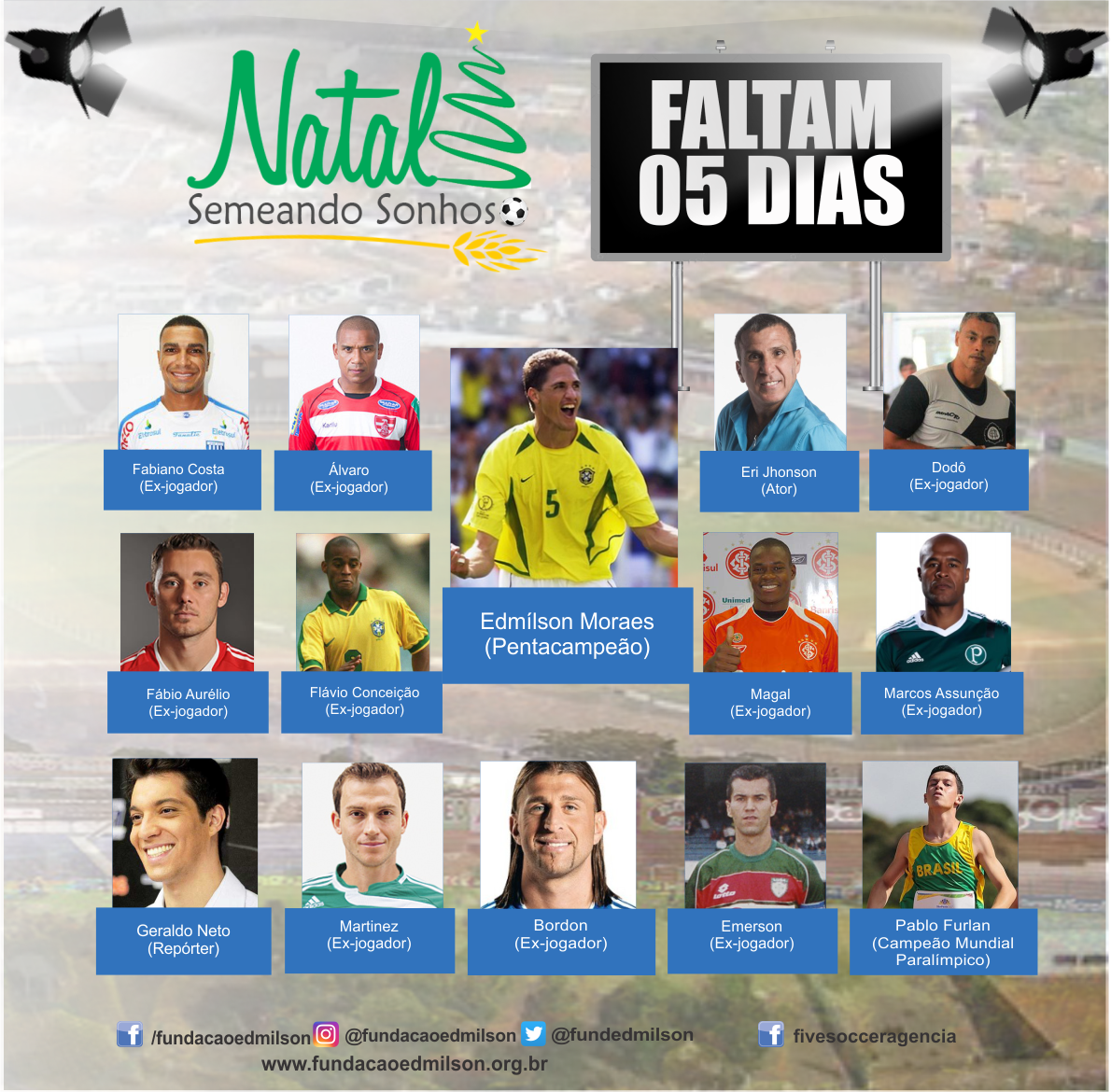 fundedmilson's tweet photo. 05 dias pra esse eventão... #NatalSemeandoSonhos.
Vamos???
Confirme presença: https://t.co/04C0vhHYuO https://t.co/Lx6wehOqhJ