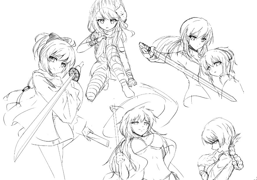 いろいろお試ししたけど、やっぱりおっぱい描けないどころか身体描けないなぁ 
