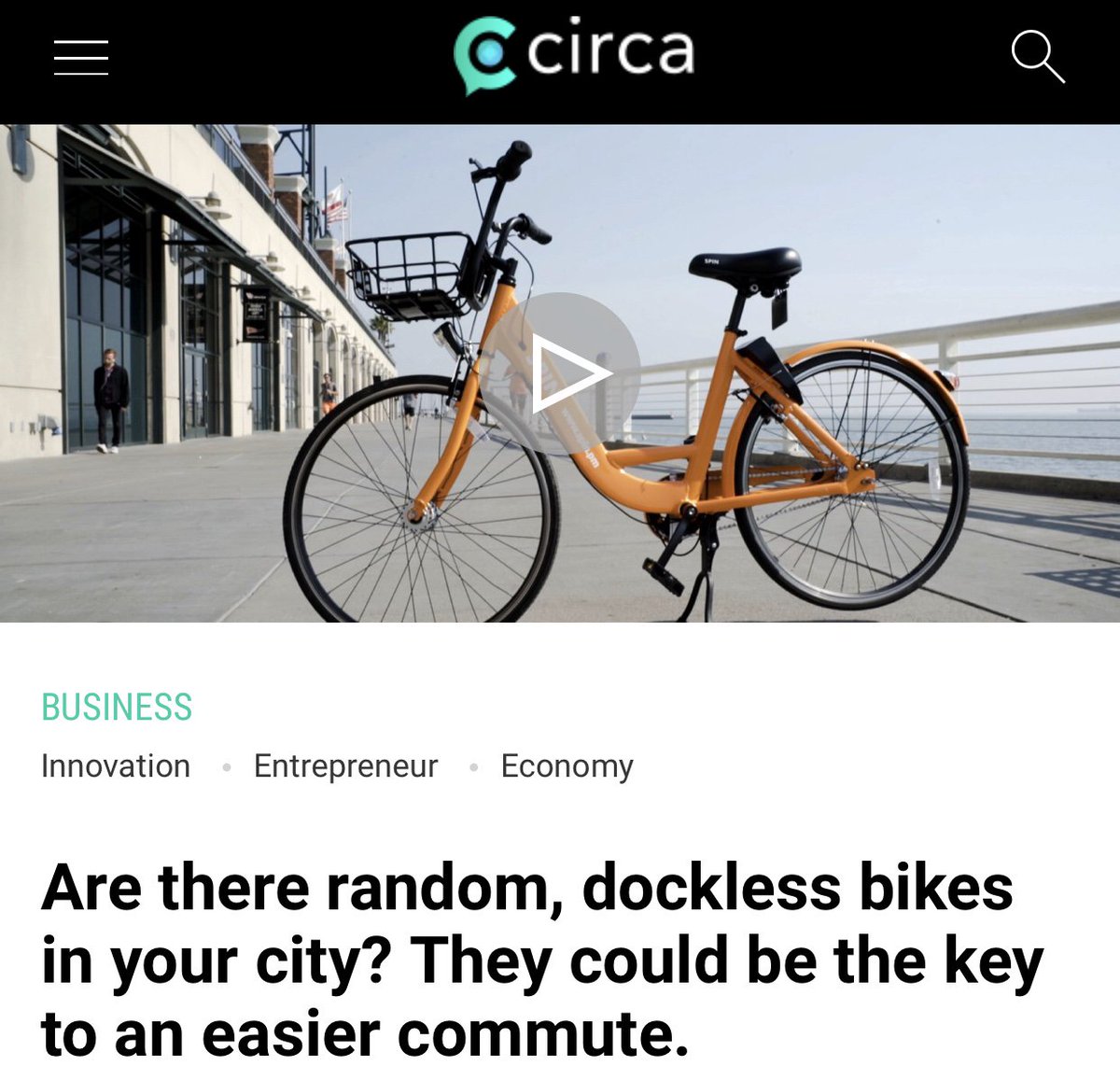 The key to an easier commute may be found throughout your city! Check out this great article on @Circa featuring Spin and how bikeshare can make your commute easier. 👌🏽🚲 #UnlockYourCommute #UnlockYourSpin 

circa.com/story/2017/11/…