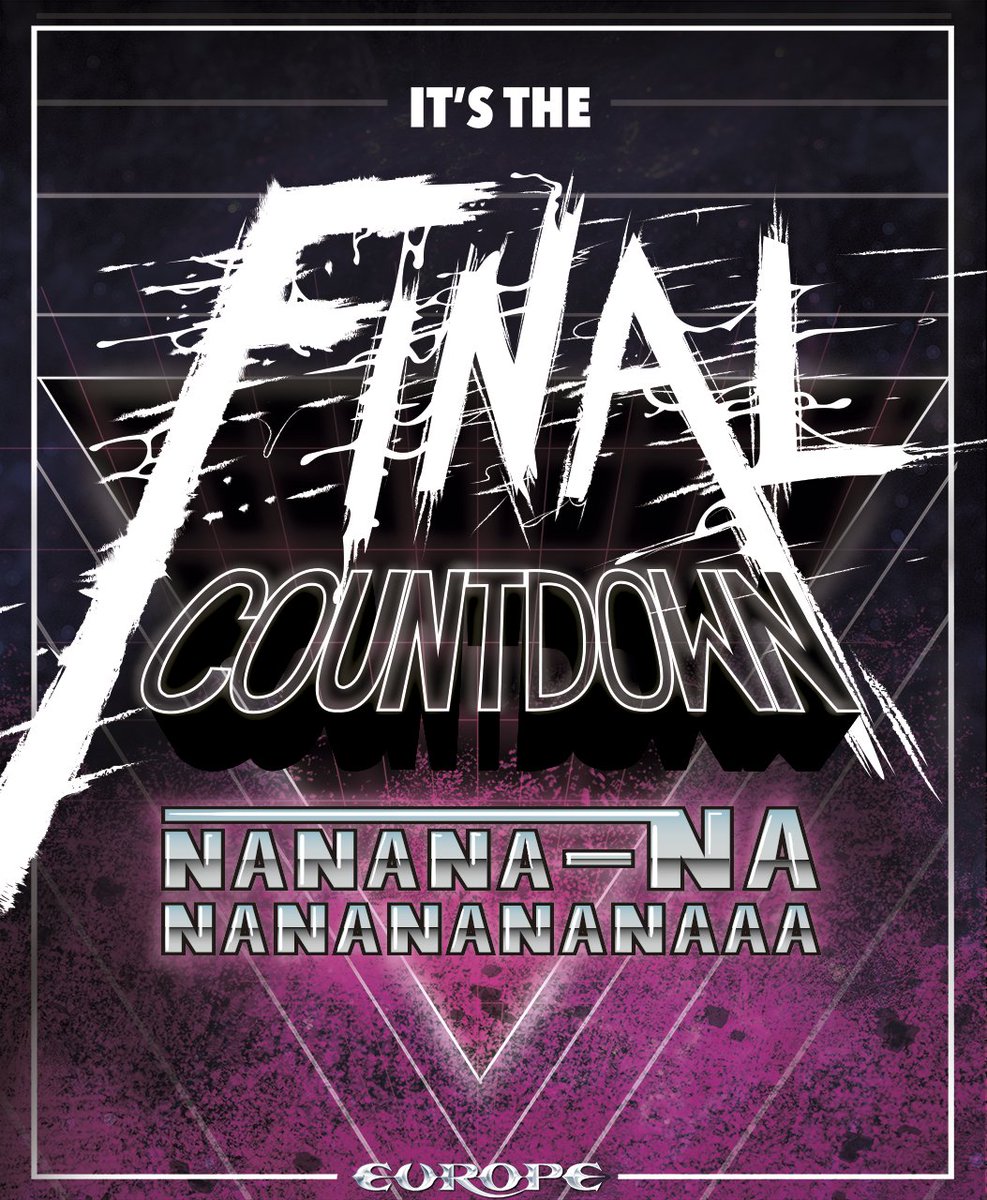 LluisAbadias's tweet photo. Setting the mood for some #retroverse drawing... Check!

Something I did almost a year ago.

#DnD #music #retro #poster #finalcountdown #europe #hype #starfinder #artistontheworks #prettyepic #amazing #thatrocks #heavymetal #80sfeels #80s https://t.co/aQ4o9MFjXO