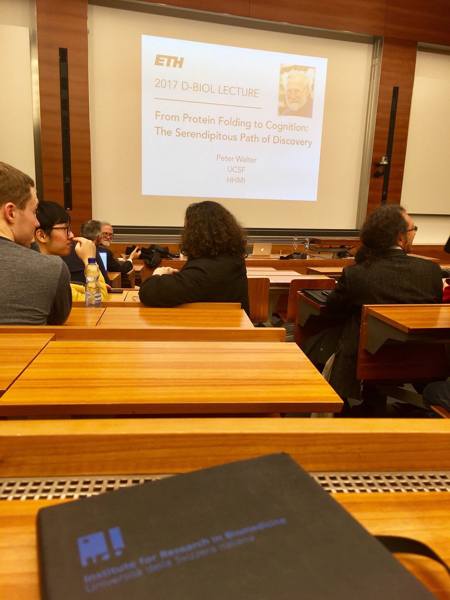 MolinariLab's tweet photo. “From #ProteinFolding to Cognition: the Serendipitous Path of #Discovery”
Amazing talk of #PeterWalter at #ETH #Zürich #UCSF #ER #UPR #CellBiology #MolinariLab https://t.co/AOtLRe9HpT