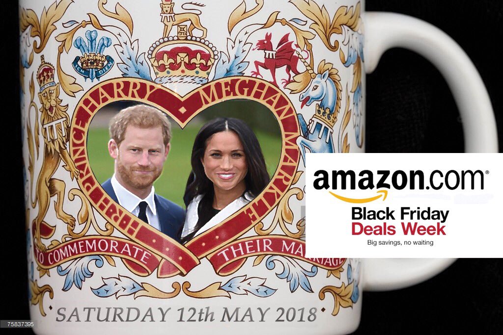 windsor_charles's tweet photo. For sale on @AmazonUK @Queen_UK selling out fast #royalwedding #harryandmeghan #Harrymeghan #merchandising who wants one? RT to WIN https://t.co/nNxkYI7wTk